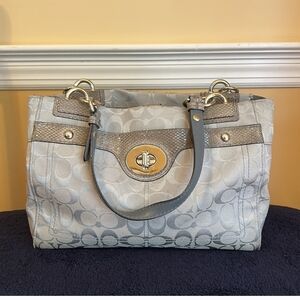 Coach Gray Shoulder Bag